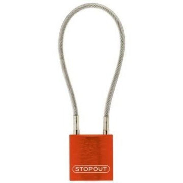 Accuform STOPOUT CABLE PADLOCKS SHACKLE KDL308OR KDL308OR